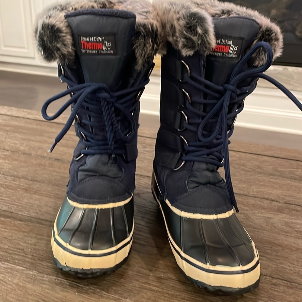 Thermolite Women’s Winter Boot Faux Fur, Rubber
